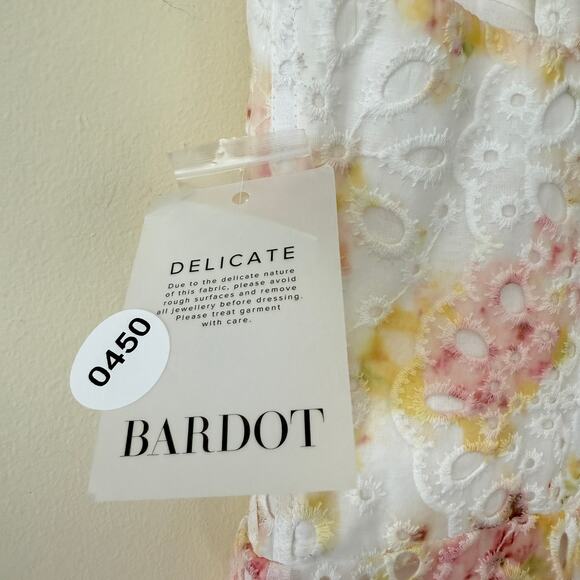 Anthropologie X Bardot Lilah Sweetheart Corset A-Line Midi Dress Multicolor XL - Picture 9 of 9